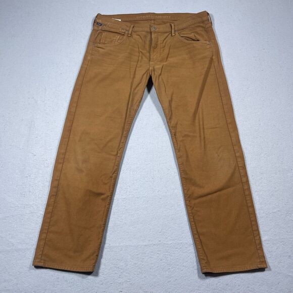 Citizens of Humanity Dylan Boyfriend Jeans Women 32 Brown Straight Button Fly - Picture 1 of 14